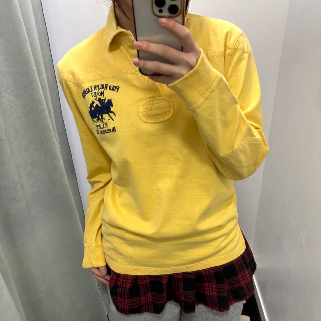 폴로 옐로우 럭비티셔츠  상품이미지2