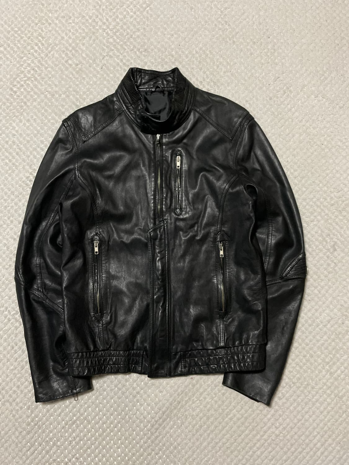 [48] 광희시장 웨스턴 무드 램스킨 양가죽 레더 자켓 상품이미지1