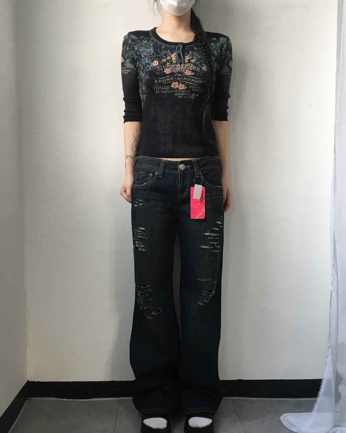 Damage point denim pants 상품이미지5