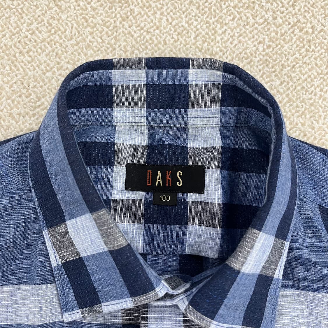 [100] 닥스 체크무늬 긴팔 셔츠 남방 0108M1 상품이미지2