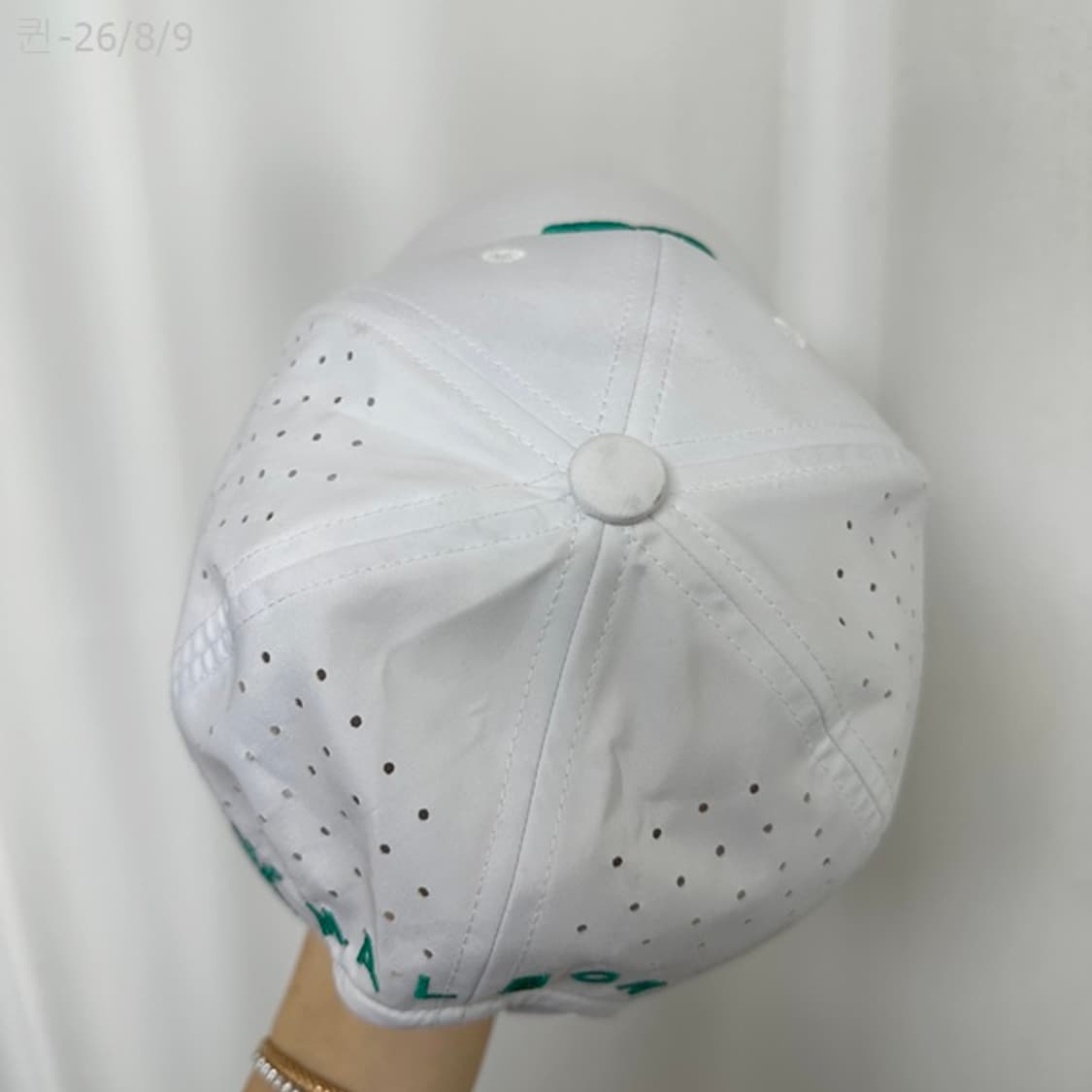 말본 남자 캡모자 골프모자 화이트 58CM 상품이미지6