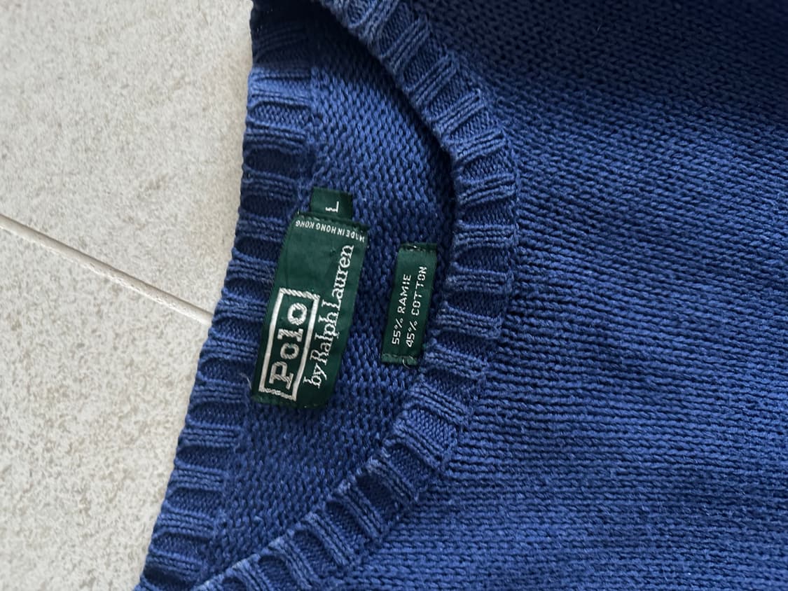 폴로 랄프로렌 네이비 니트 L 상품이미지5