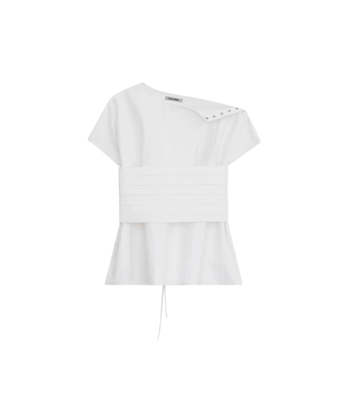 솔티페블 snap blouse & bustier set up 팝니다 상품이미지3