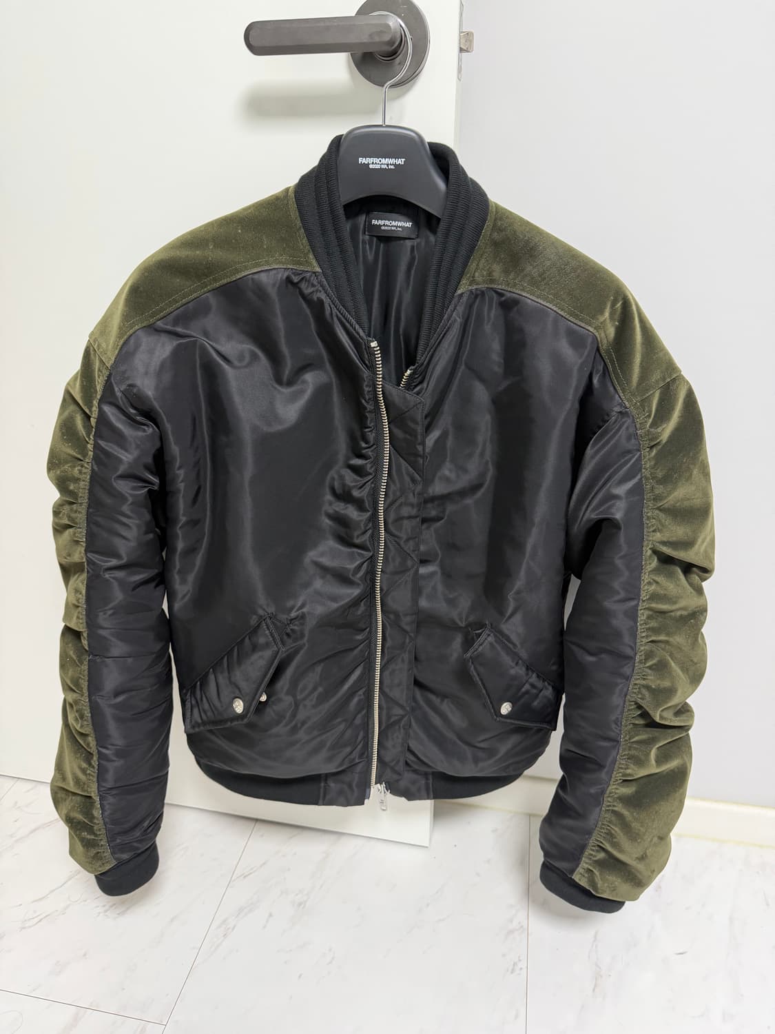 파프롬왓 파 콘트라스트 봄버 블랙 2 사이즈 상품이미지2