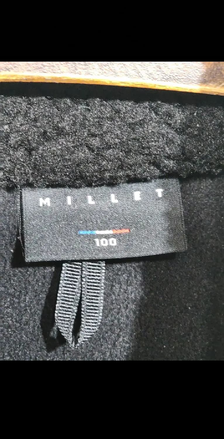 (100) 밀레 후리스 점퍼 블랙 뽀글이 플리스 자켓  상품이미지3