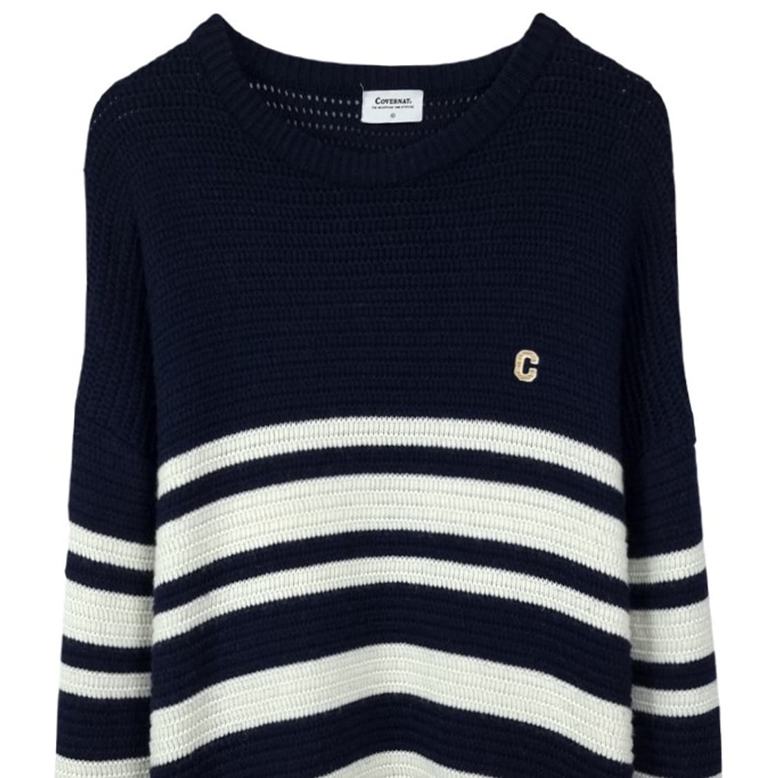 [COVERNAT] 커버낫 오버핏 스트라이프 니트 M16399  상품이미지4