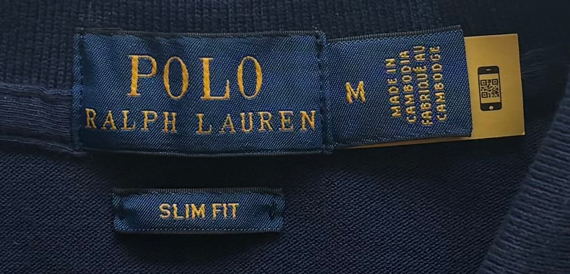 Polo 폴로랄프로렌 QR 신형 네이비 카라티 상품이미지5