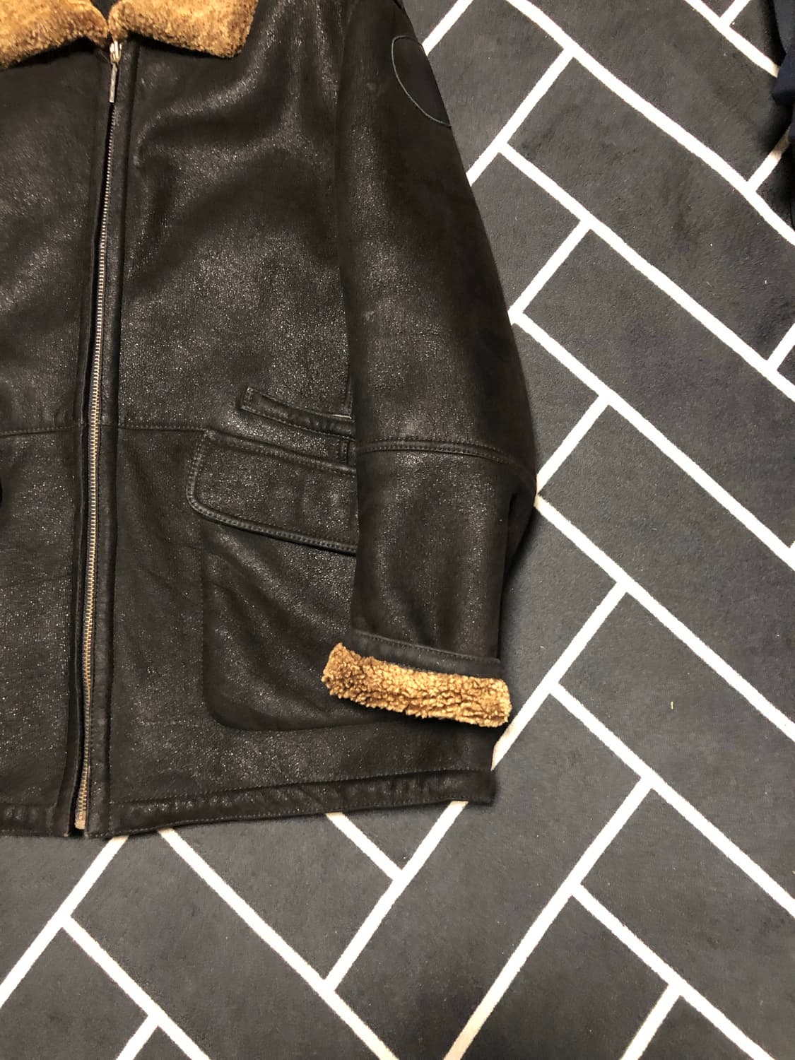 (명품횡제가)랑방 리얼양가죽 시어링무스탕/몽클레어 옴므 톰포드스톤 프라다 상품이미지3