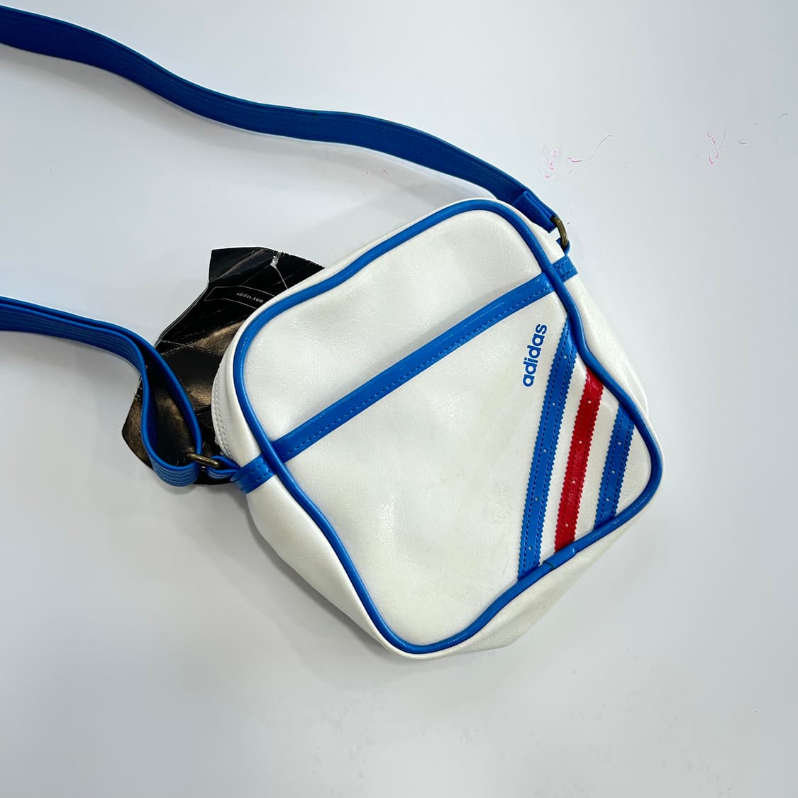Adidas 아디다스 블루 화이트 배색 미니 크로스백 상품이미지5