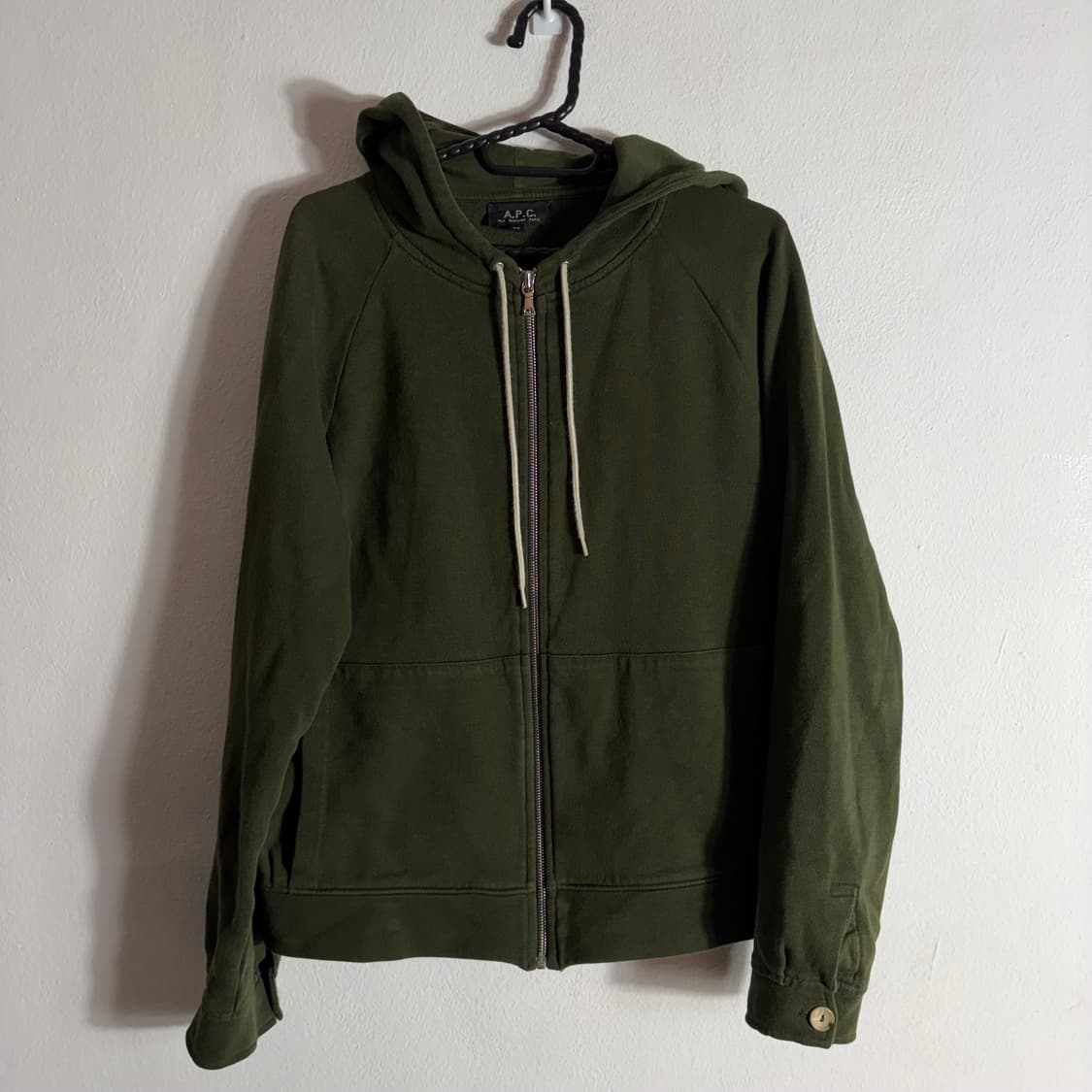 A.P.C 아페쎄 카키 후드집업(XS) 상품이미지1