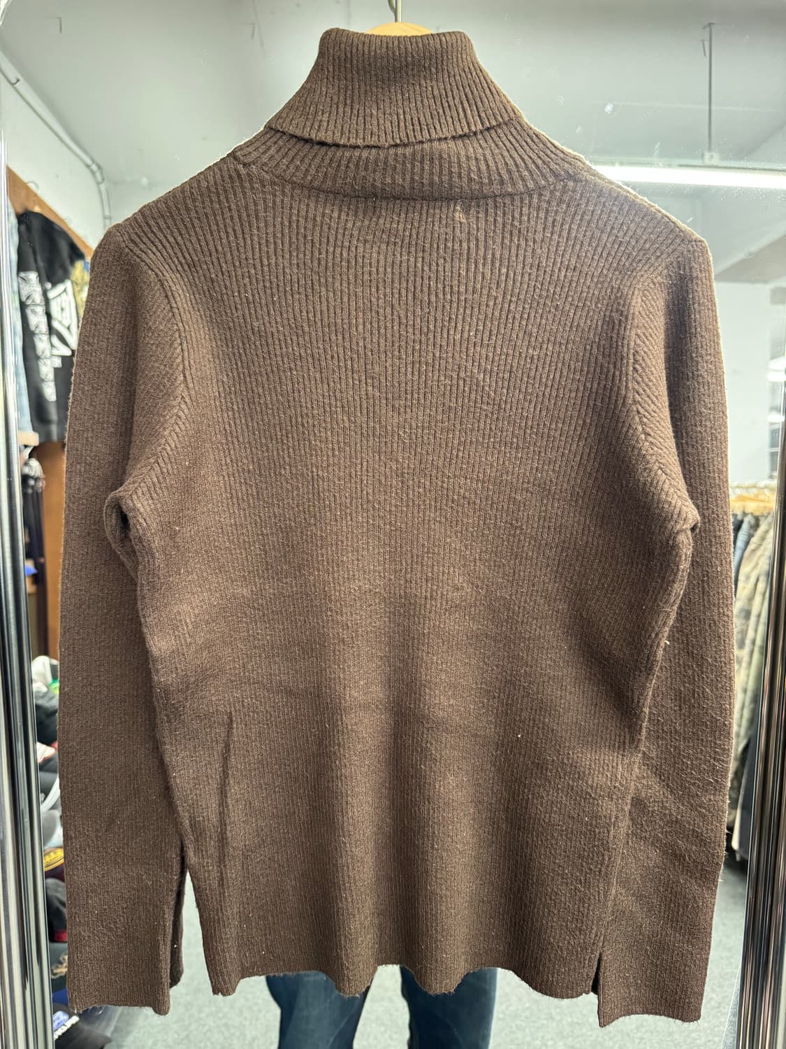 japanese  vintage 우먼스 목폴라 니트 상품이미지5