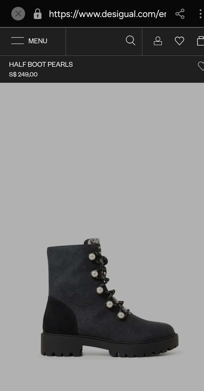Desigual 데시구알 펄 앵클 부츠 235 상품이미지2