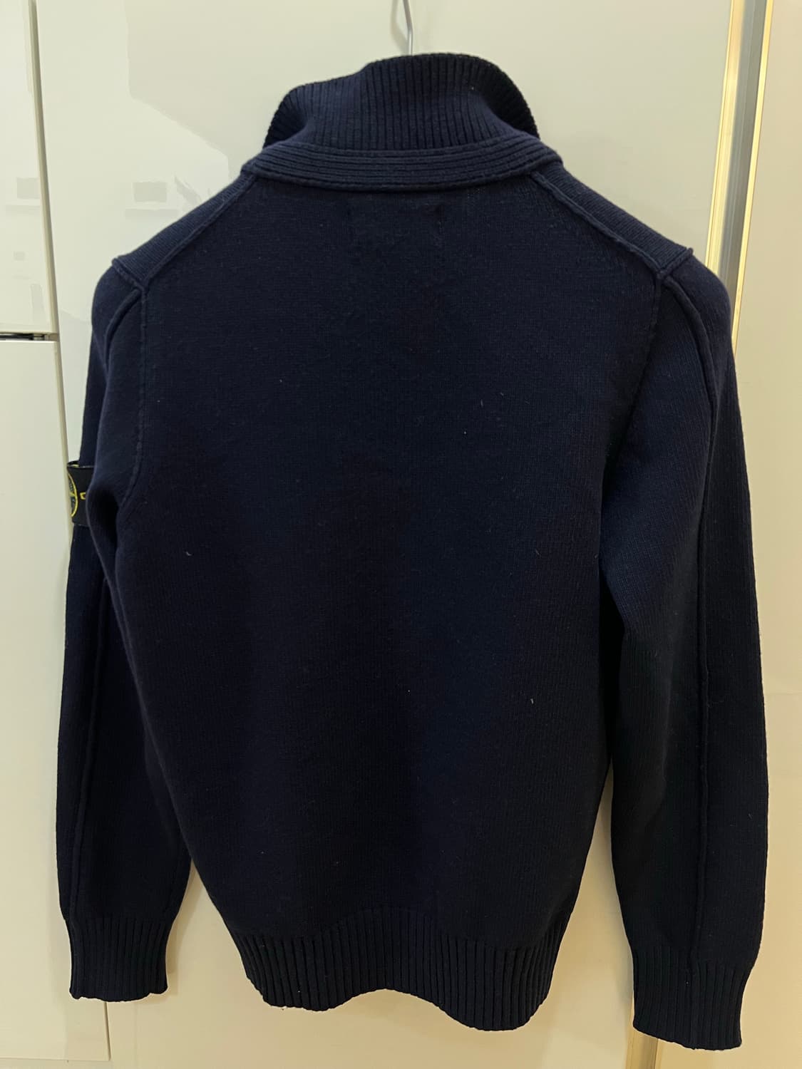 스톤아일랜드 네이비 반집업니트 95-100 상품이미지2