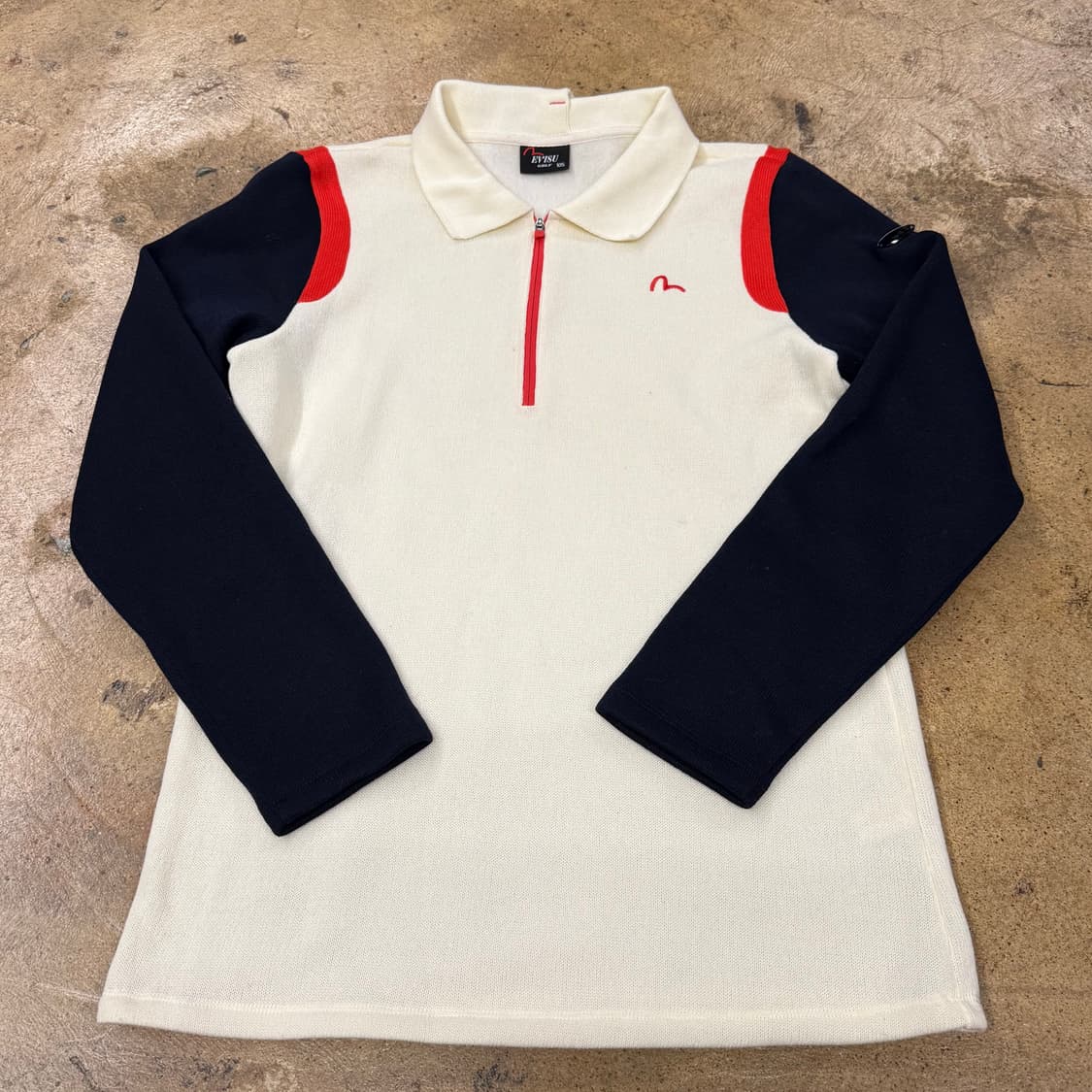 [정품/105] EVISU 에비수 배색 긴팔 폴로티 b17 상품이미지2