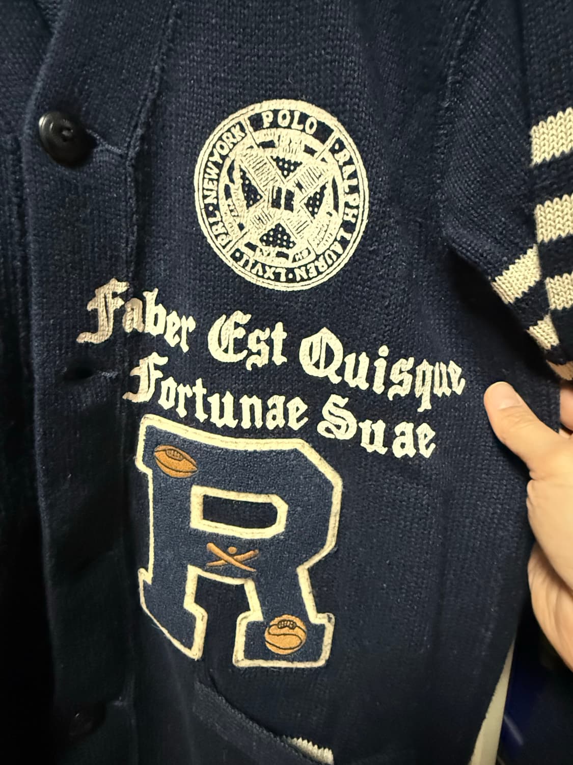 [사용감 적음] 폴로 50주년 코튼+린넨 가디건 s(실제 103사이즈 상품이미지2