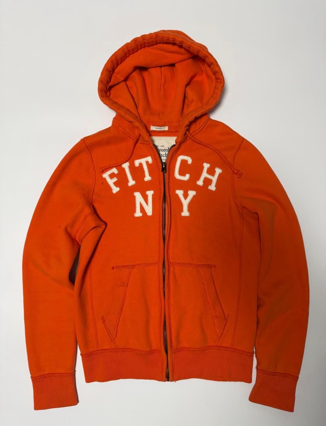 아베크롬비 주황 후드집업 상품이미지1