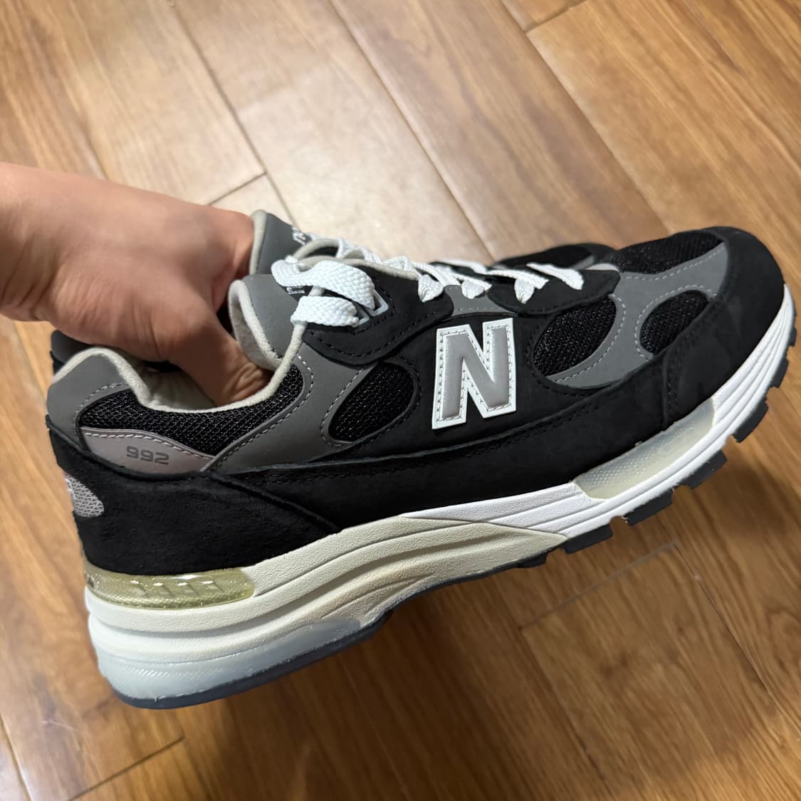 [280] 뉴발란스 992 메이드 인 USA 코어 블랙 그레이 상품이미지3
