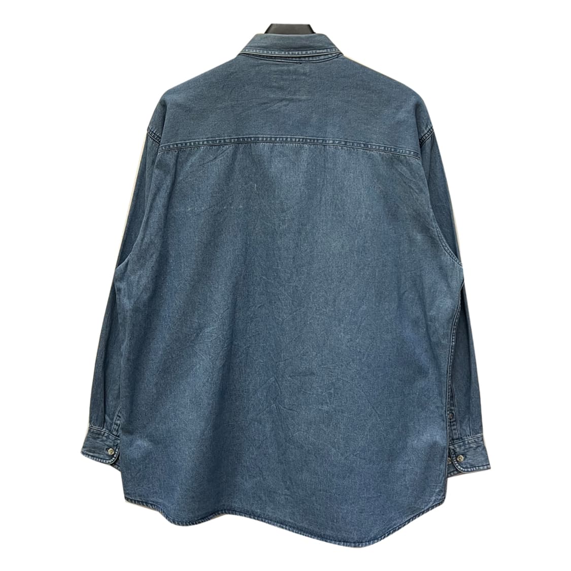랭글러 히어로 오버핏 워크 데님 셔츠 청남방 L 상품이미지2