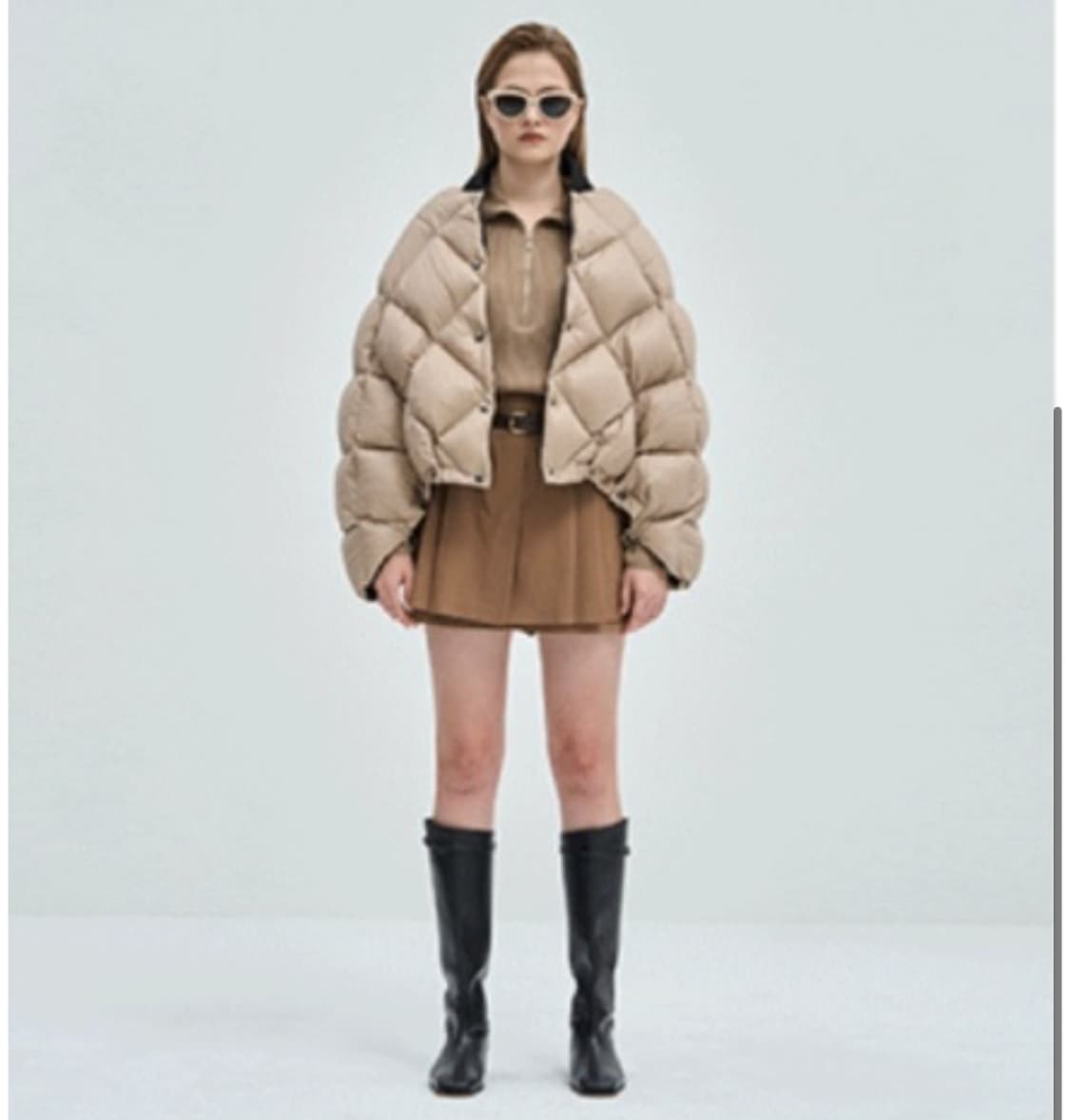 F/ 시스템 22F/W 케이프 패딩 상품이미지1