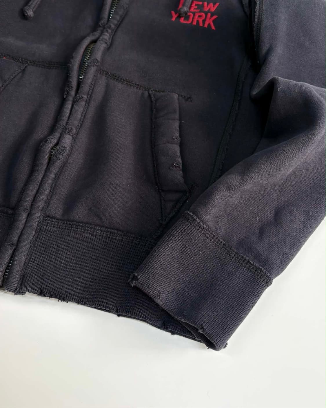 [S] 아베크롬비 y2k 올드스쿨 검빨 후드집업 상품이미지6