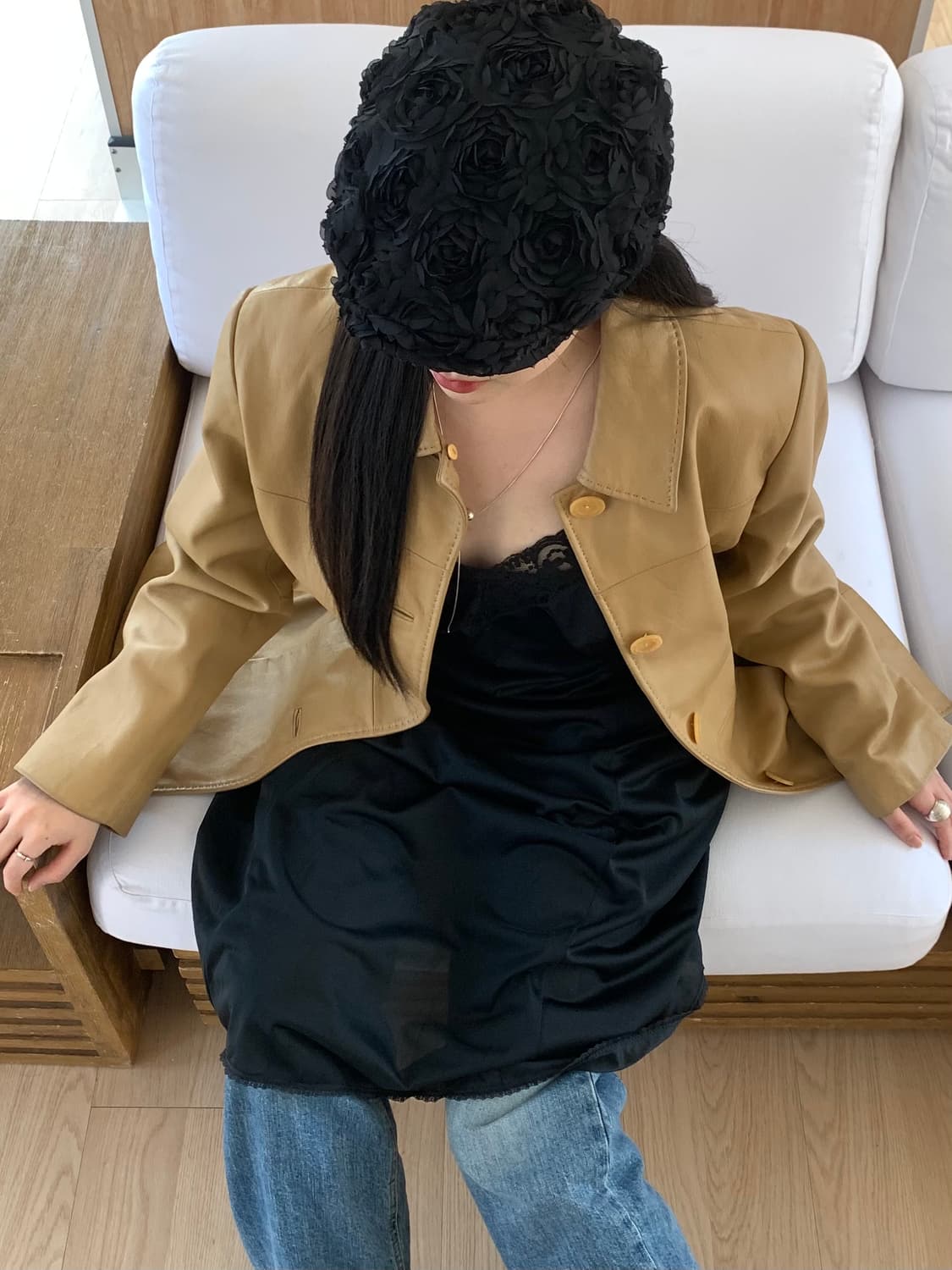 Black slip dress 상품이미지4