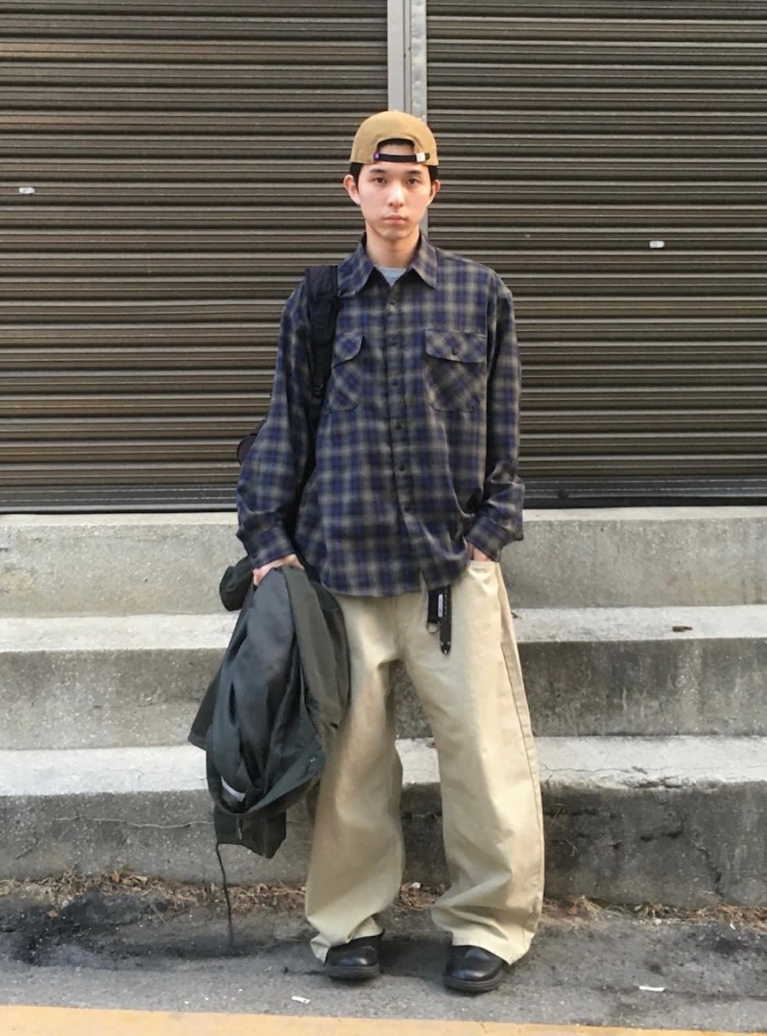 빈티지 체크셔츠 상품이미지1