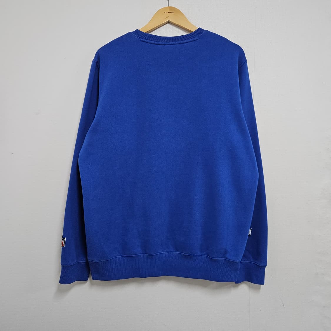 L NFL 뉴욕 자이언츠 기모 오버핏 맨투맨 블루 상품이미지4