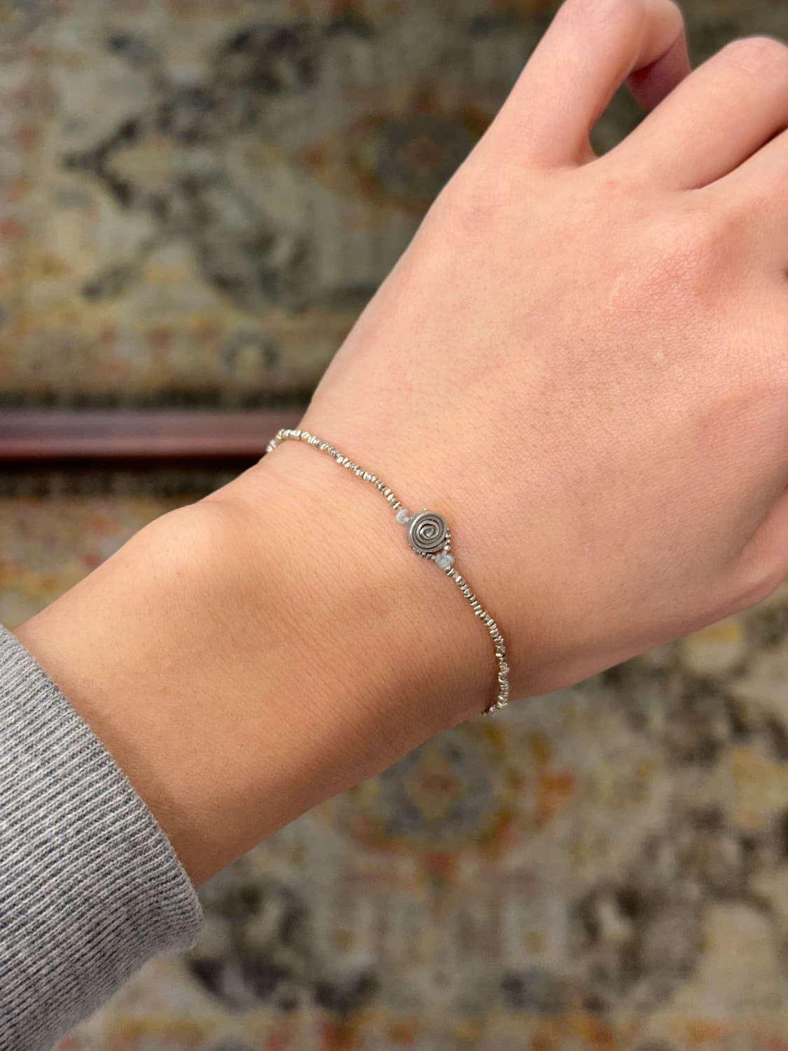 MUSTA Endless Spiral Silver Bracelet 상품이미지4