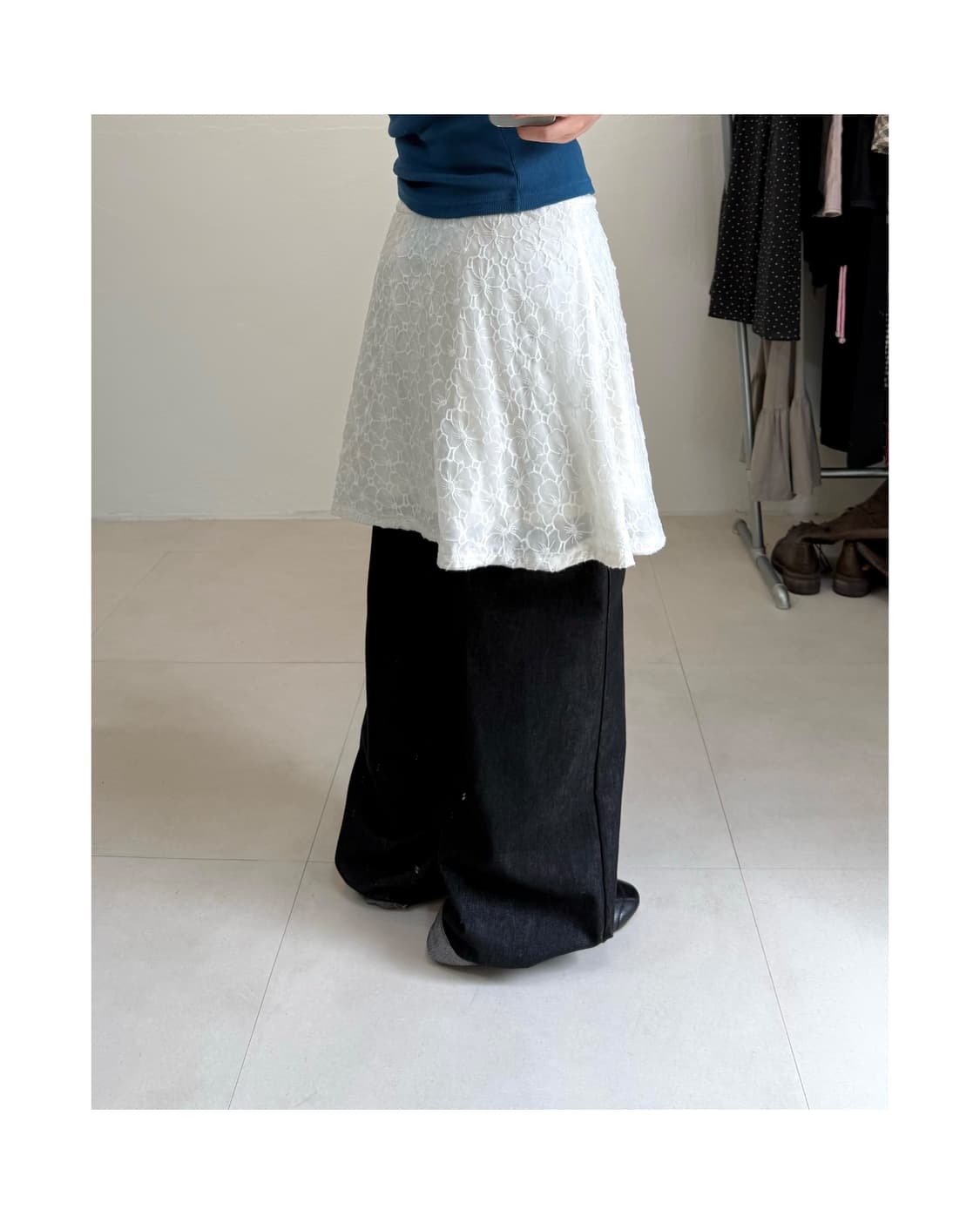 빈티지 미디 스커트 상품이미지2