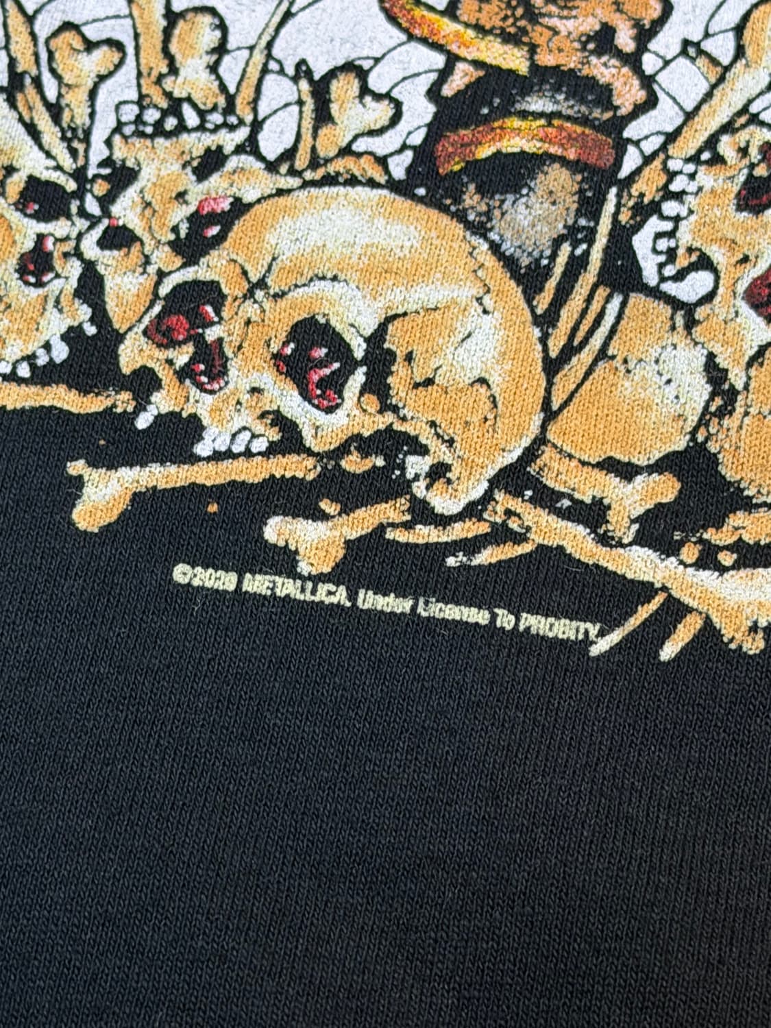 90s 메탈리카 UNFORGIVEN 복각 오피셜 밴드티 블랙 상품이미지4