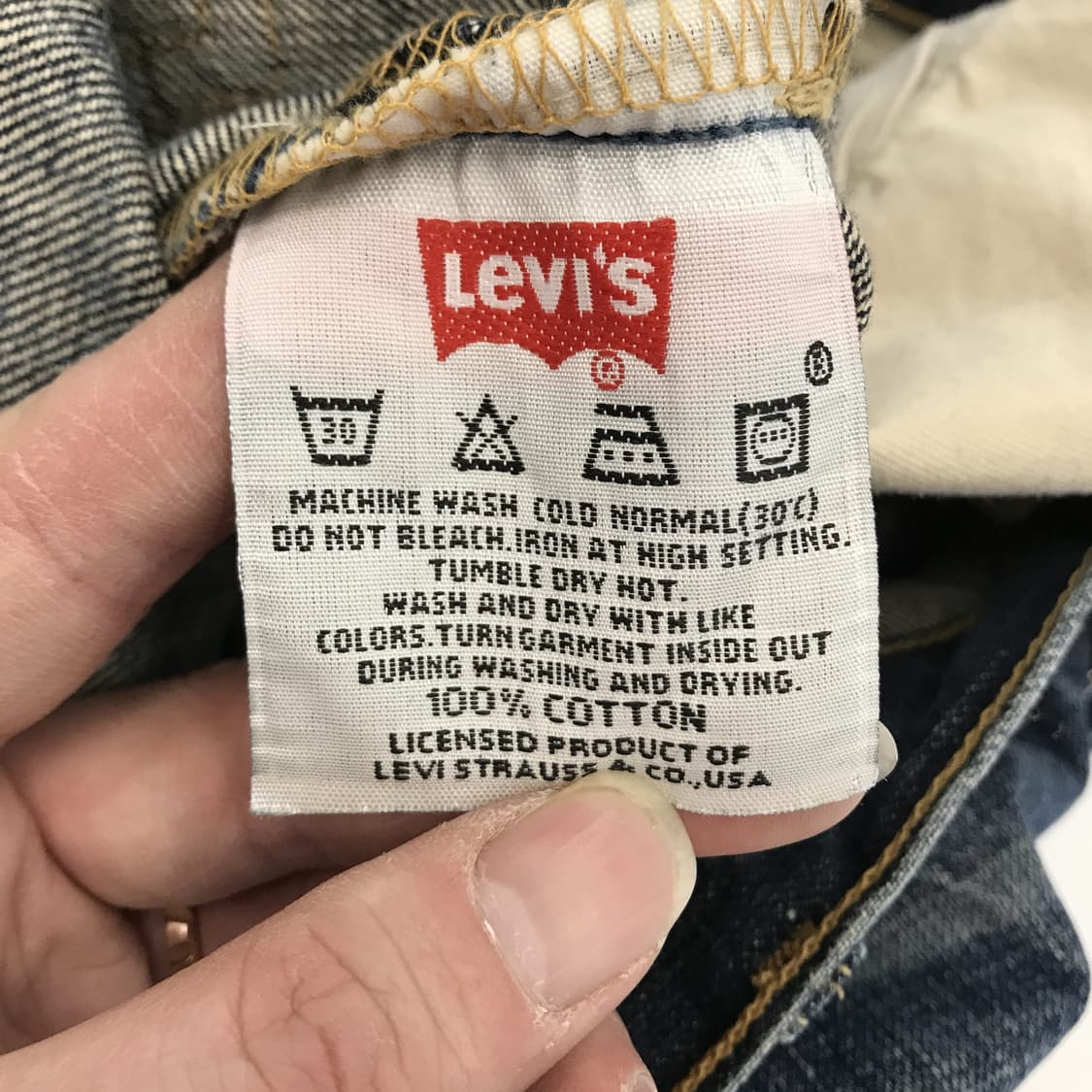 리바이스 00s 501 워싱 데님 청바지 [30x33] 상품이미지5