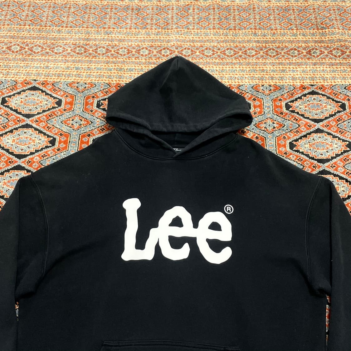 리 스펠로고 블랙 맨투맨 티셔츠 남성XL 상품이미지2