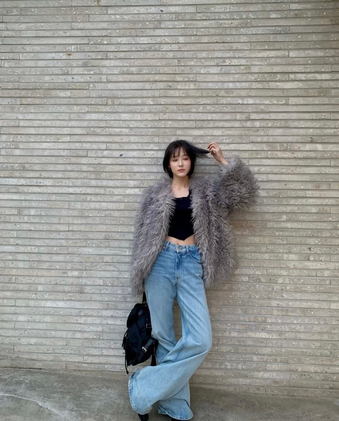 오버듀플레어 퍼 자켓 새상품 팝니다 상품이미지2