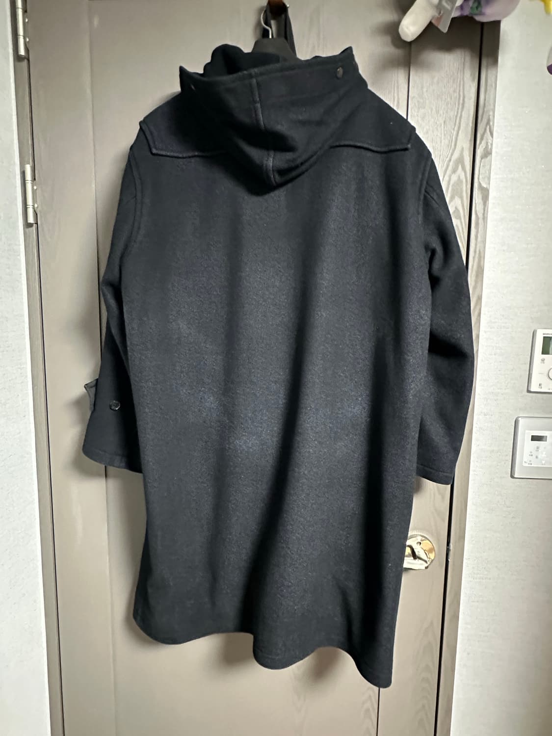 오라리 울 실크 멜튼 더플 코트 4 상품이미지4