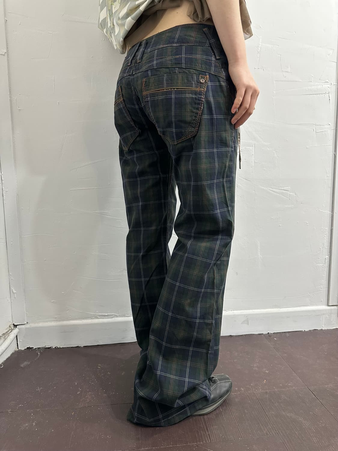 et y2k check pants 상품이미지2