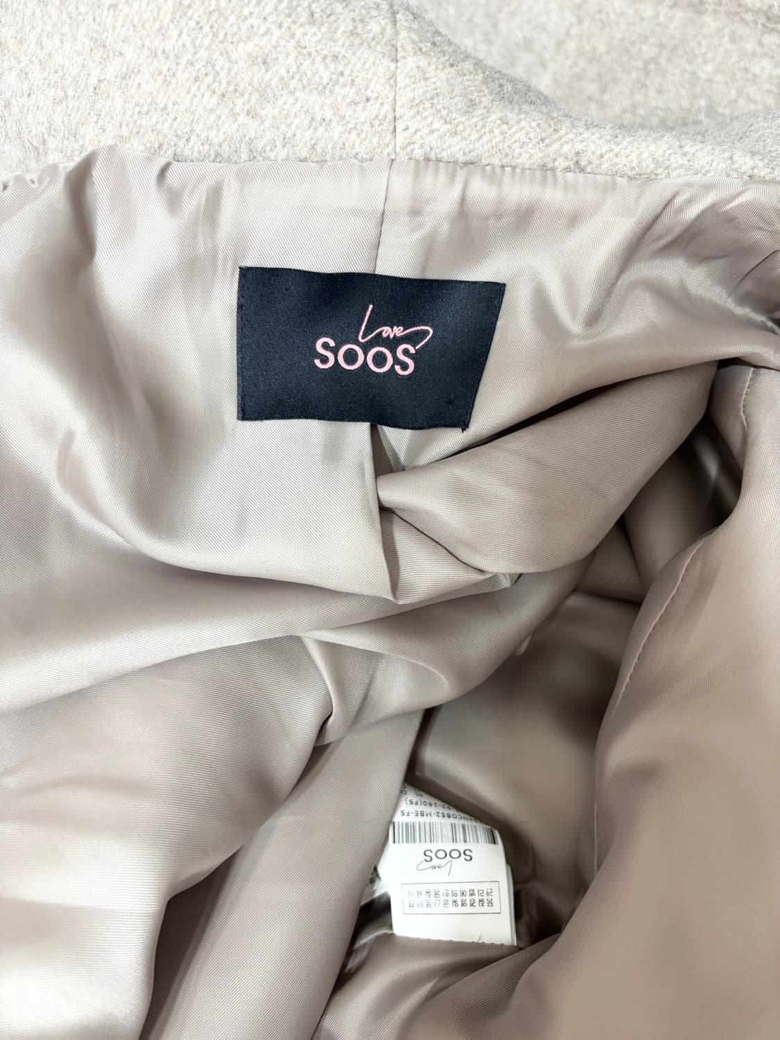 soos ㅡ 후드 모직 롱코트/천연 폭스/프리사이즈 상품이미지9