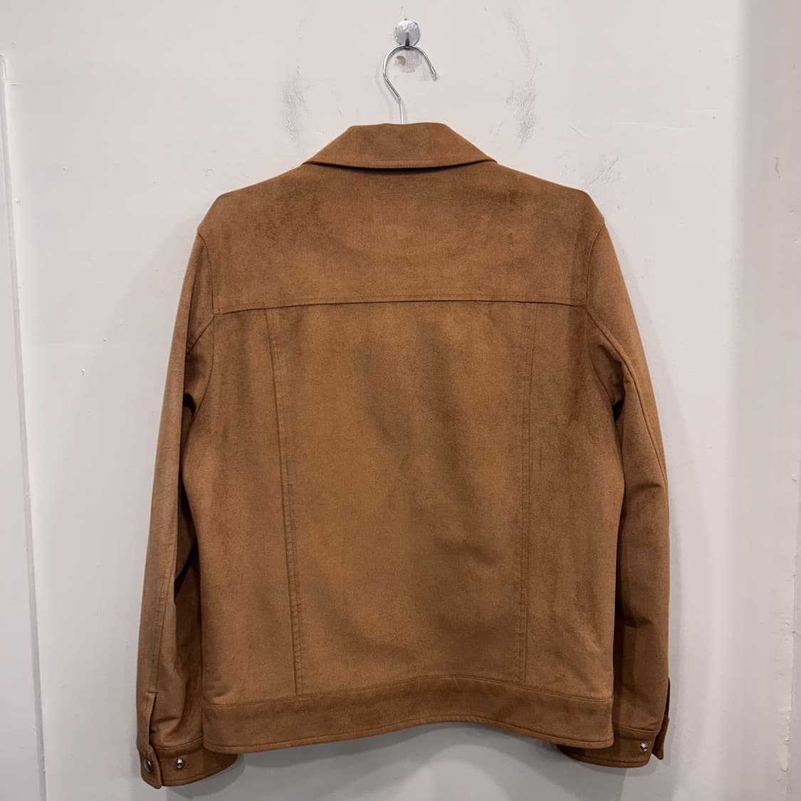 로파이 체스트포켓 버튼 미니멀 스웨이드 자켓 상품이미지5