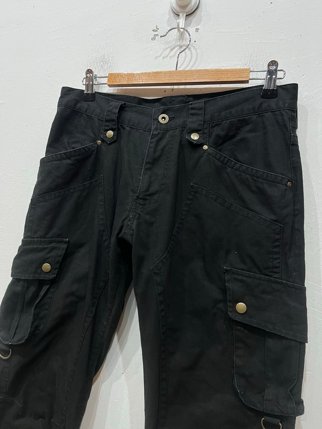 TETE HOMME 테테옴므 밀리터리 카고팬츠 블랙 상품이미지2