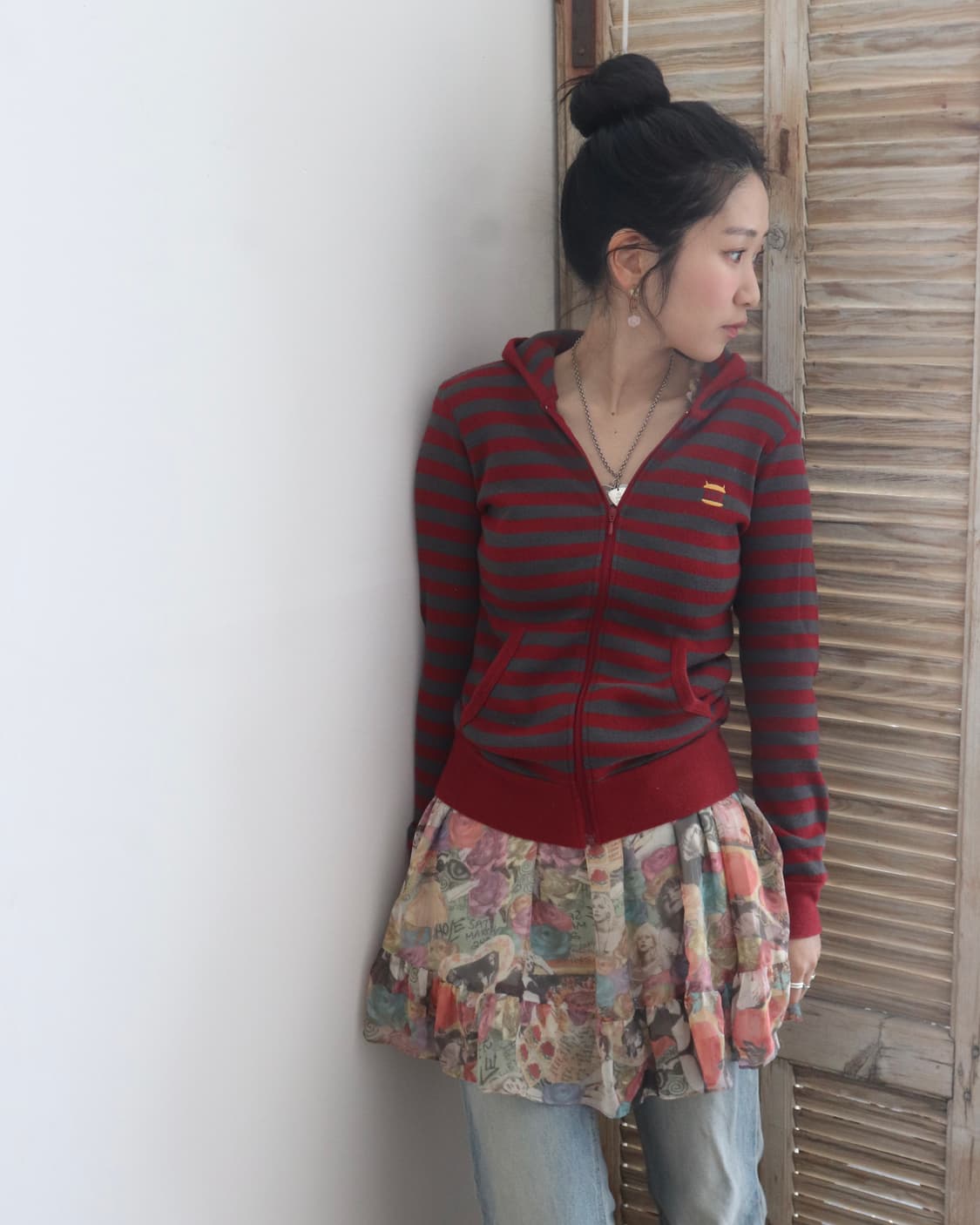[Hysteric Glamour] Border Hoodie (새상품) 상품이미지1