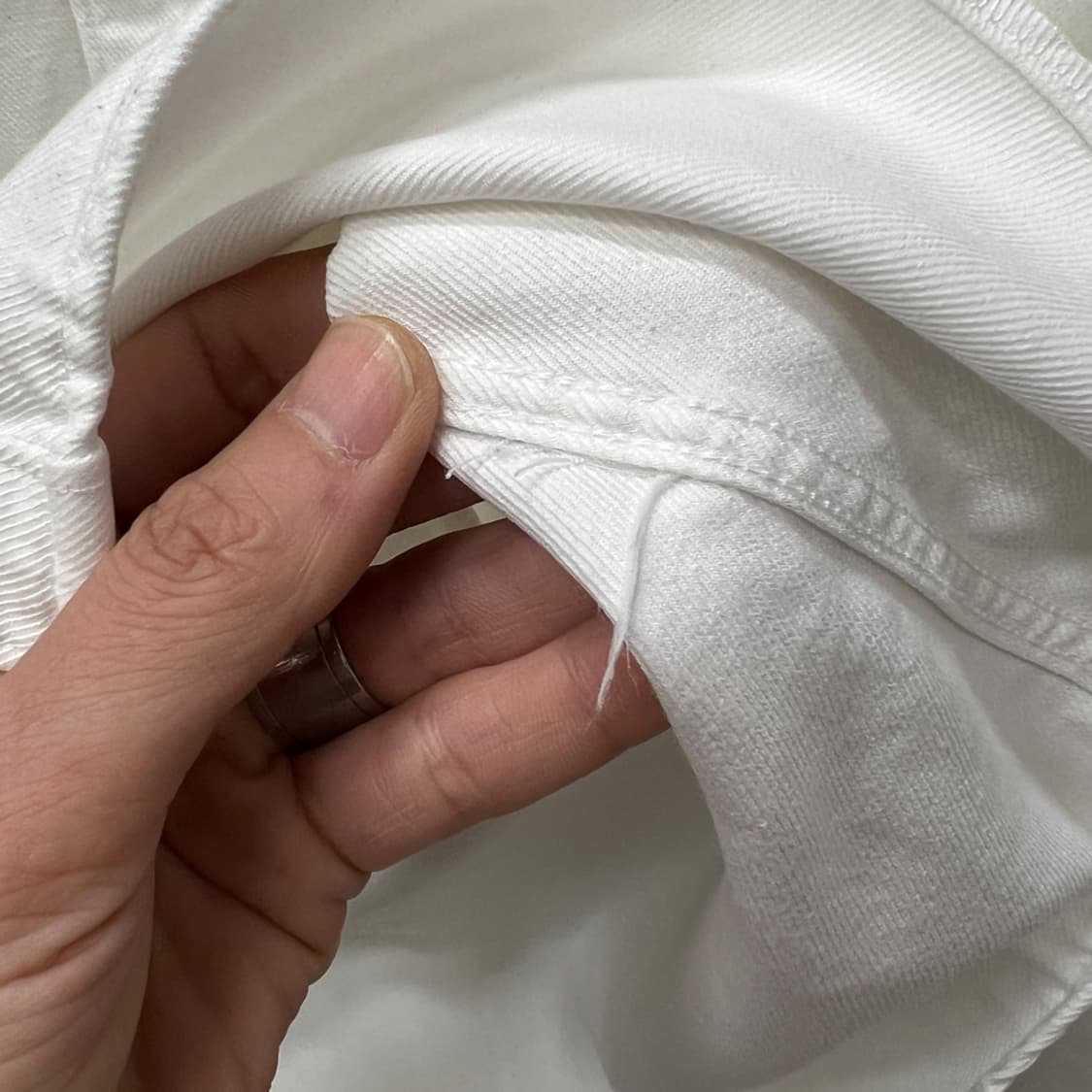 타미진스 브러시트 옥스포드 뱃지 셔츠 L 상품이미지4