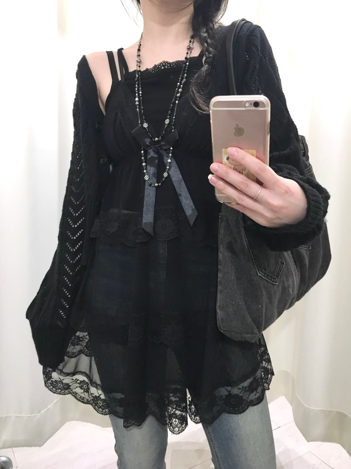 Sheer Lace Tiered Slip 상품이미지4