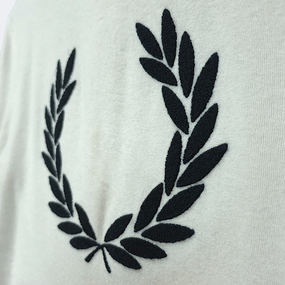 [S] 프레드페리 화이트 로렐 리스 테리 PK 반팔 카라티셔츠 상품이미지5