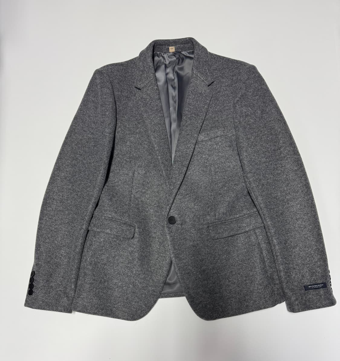 버버리 런던 코튼 미니멀 블레이저 자켓 M 상품이미지1