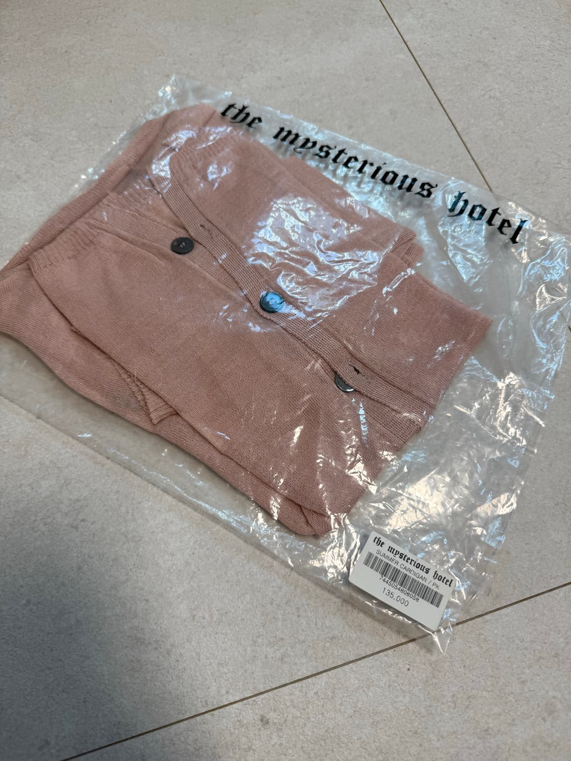 [ONE SIZE] 더 미스테리어스 호텔 썸머 가디건 핑크 상품이미지3