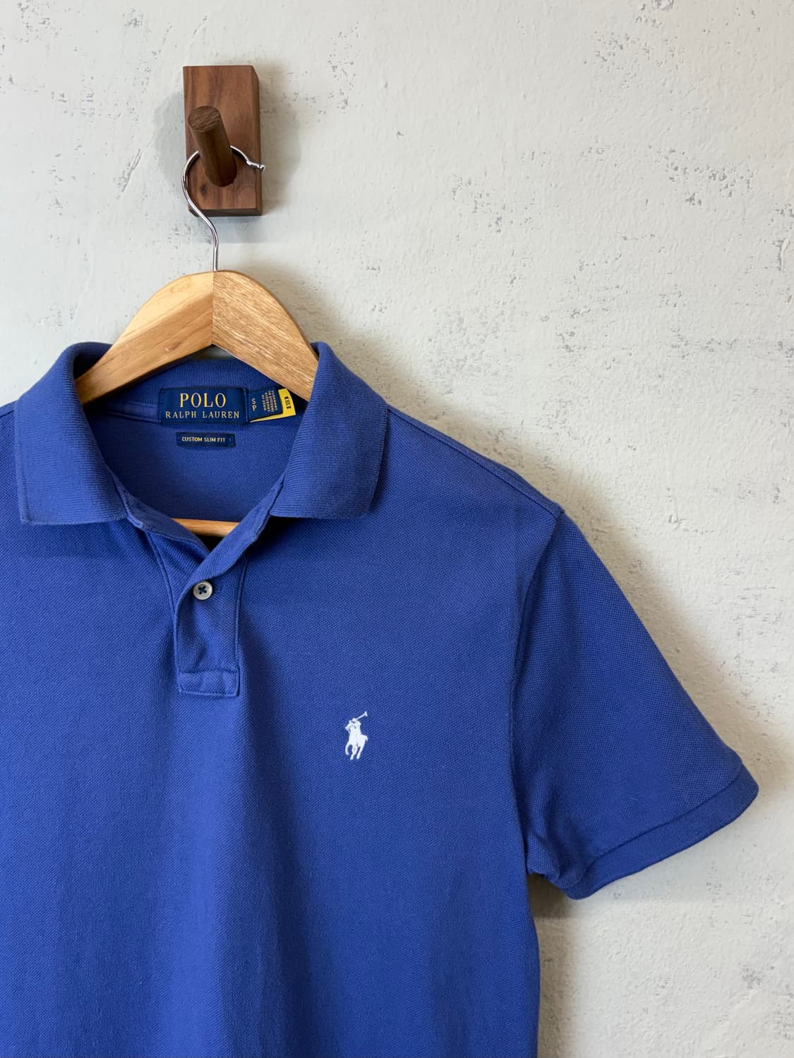 폴로랄프로렌 큐알 인증 반팔 카라티 블루 상품이미지3
