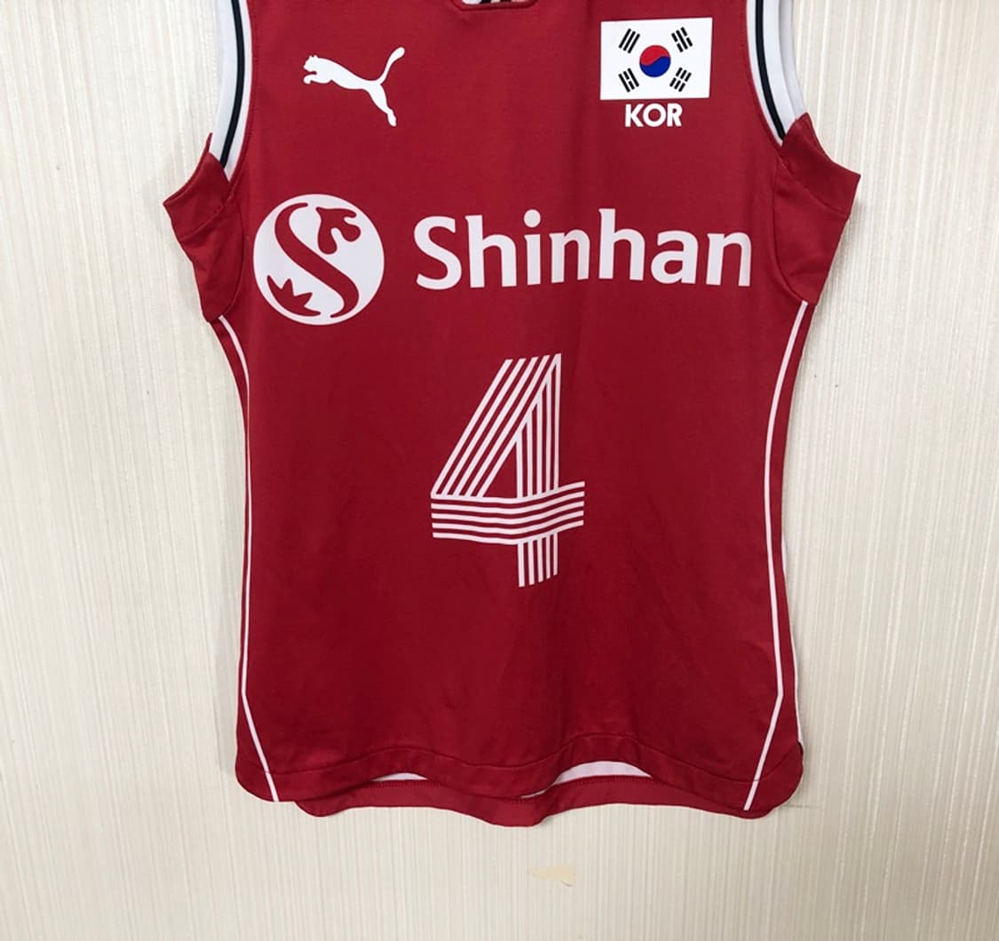 푸마국대 국대KOREA 배구국가대표 선수실착 유니폼/져지 S #4 한다혜 상품이미지3