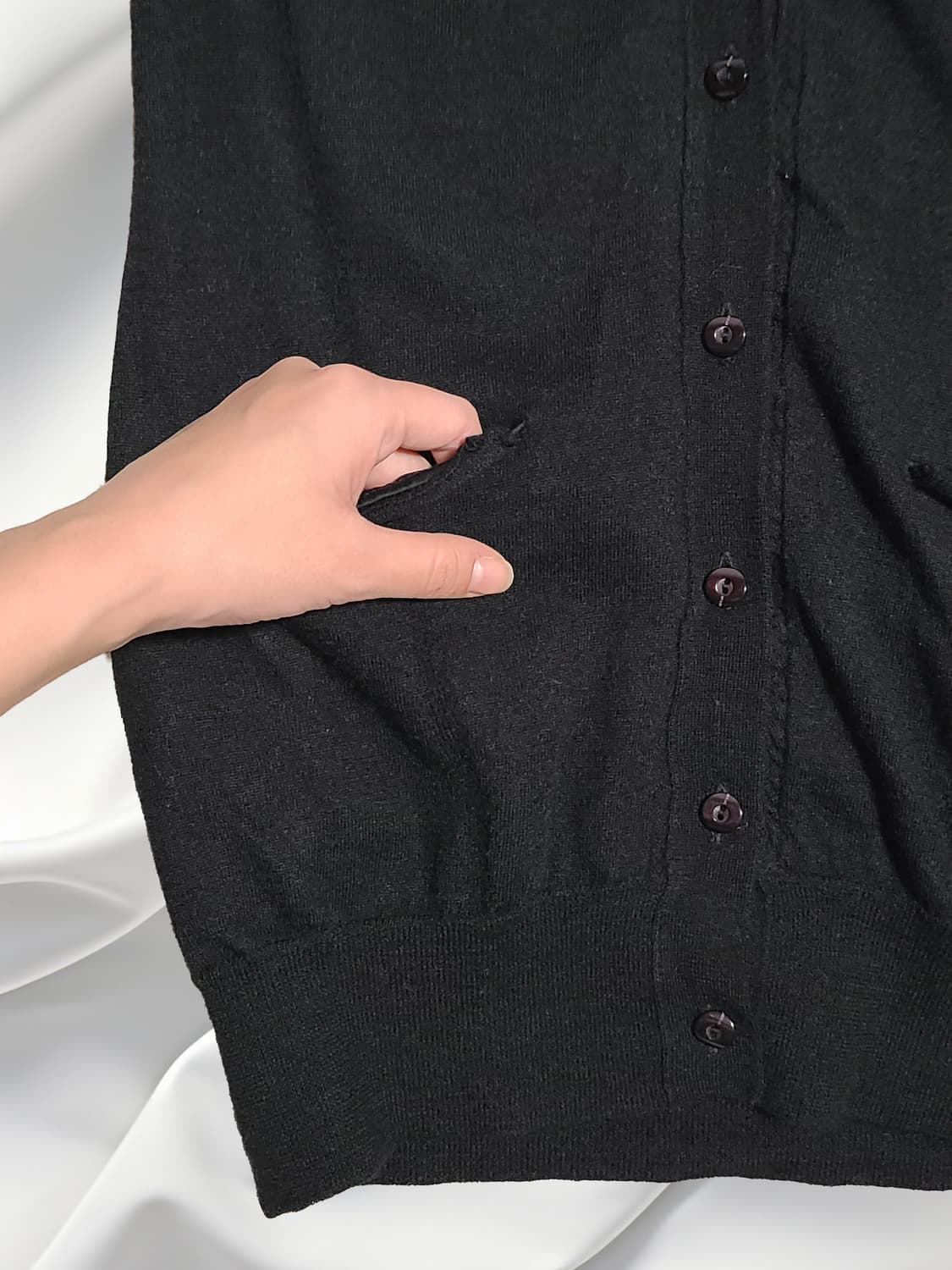 ON & ON 블랙 기본 가디건 / 데일리 니트 가디건 상품이미지3