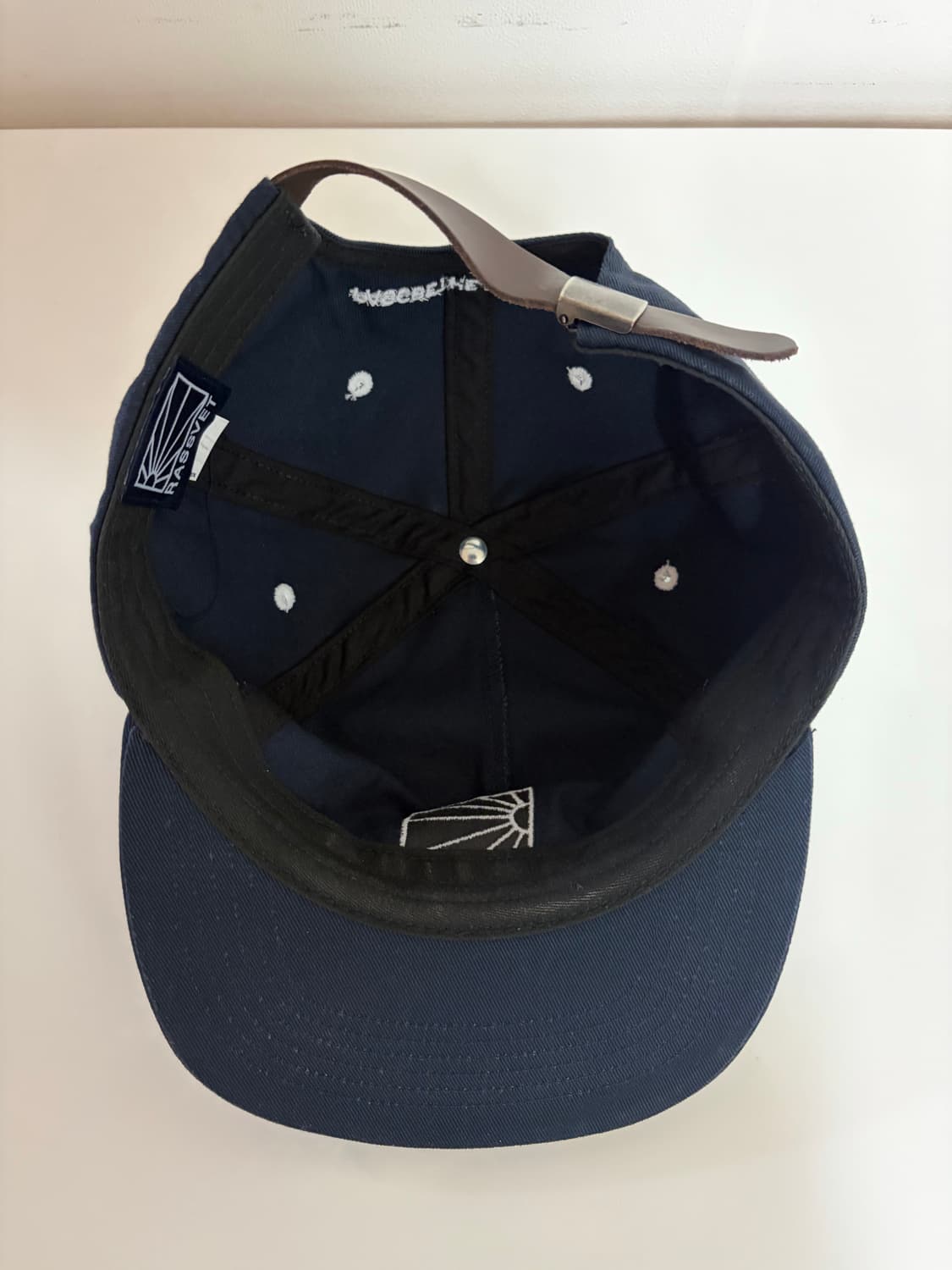 라스벳 5패널 캡 네이비 상품이미지5