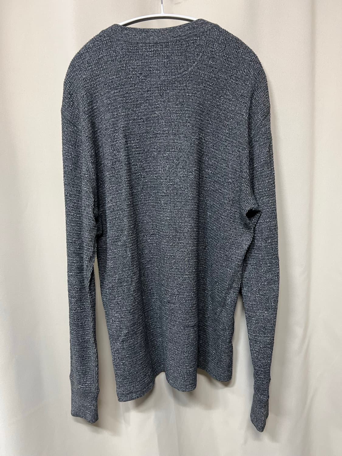 RRL 가먼트 다이 와플 니트 헨리 셔츠 L 상품이미지3