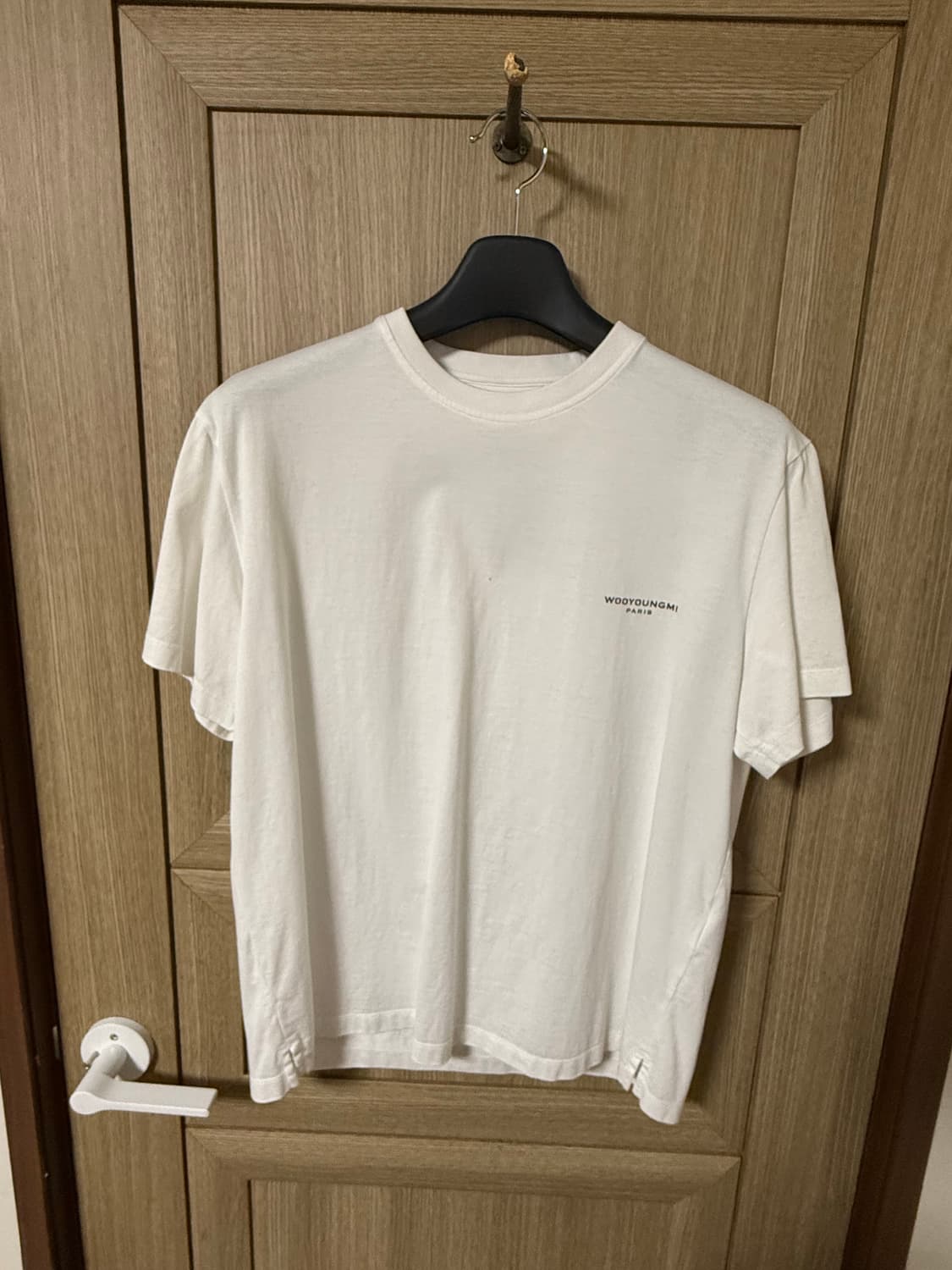 우영미 백로고 플라워 반팔 화이트 상품이미지4